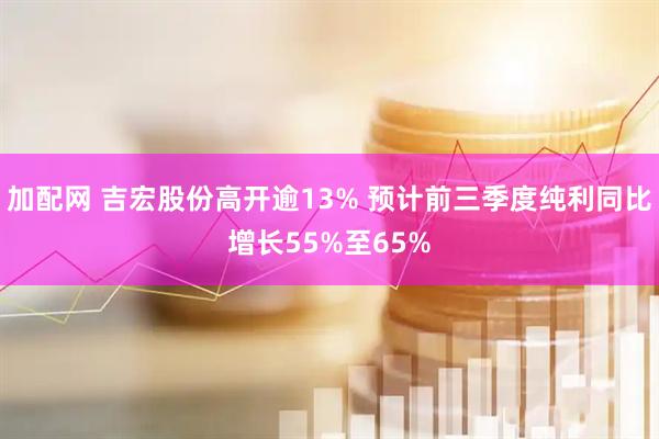加配网 吉宏股份高开逾13% 预计前三季度纯利同比增长55%至65%